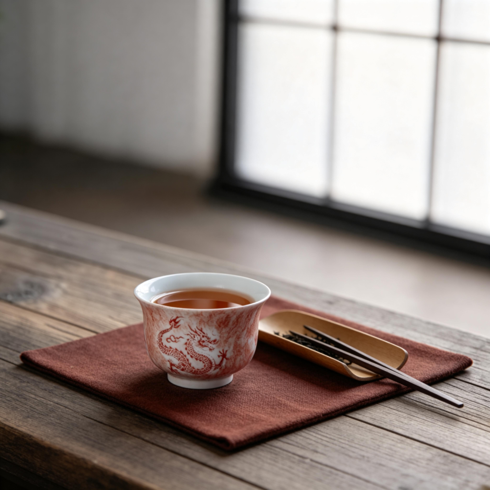 Dunhuang Flying Dragon Phoenix Tea Cup Set_Ring06