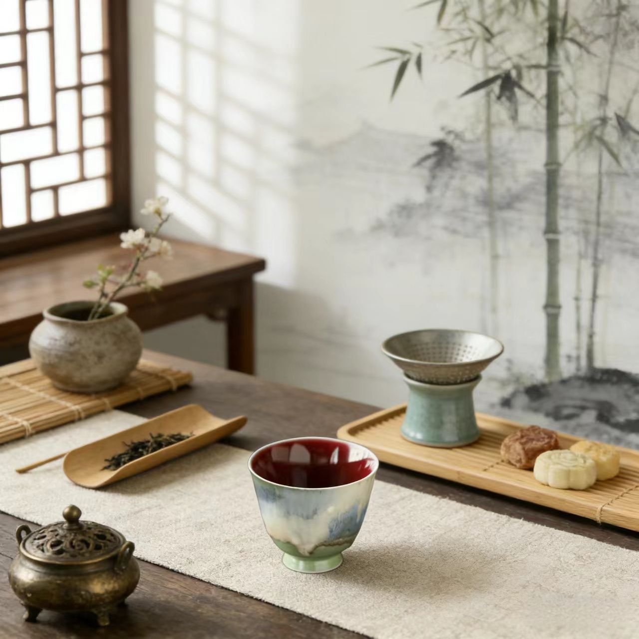 Soda Kiln Transmutation Glazed Kung Fu Tea Cup04