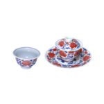 Peony Blue and White Gaiwan Tea Set_Ring06