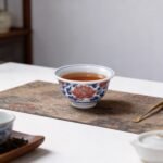 Peony Blue and White Gaiwan Tea Set_Ring08