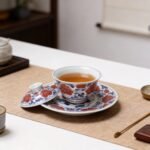 Peony Blue and White Porcelain Tea Cup Set_Ring07
