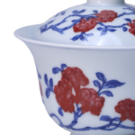 Pomegranate Blossom Gaiwan Chinese tea set_Ring01