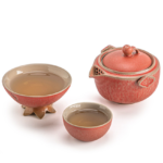 Portable Pomegranate Tea Set