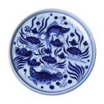 Fish & Algae Blue and White Gaiwan Set_Main03
