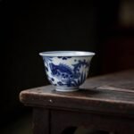 Fish & Algae Blue and White Gaiwan Set_Ring06