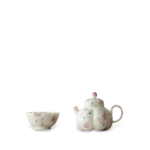 Hand-Painted Ceramic Rose Tea Pot Set2
