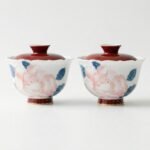 Hand painted Peony flower Gaiwan_Ring01