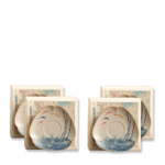 Koi Fish Ceramic Three-Petaled Tea Dish1