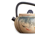 Koi Fish Hand Made Ceramic Gilded Tea Pot Box2
