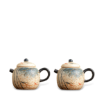 Koi Fish Hand-Painted Ceramic Spherical Tea Pot1