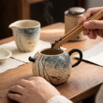 Koi Fish Hand-Painted Ceramic Spherical Tea Pot3