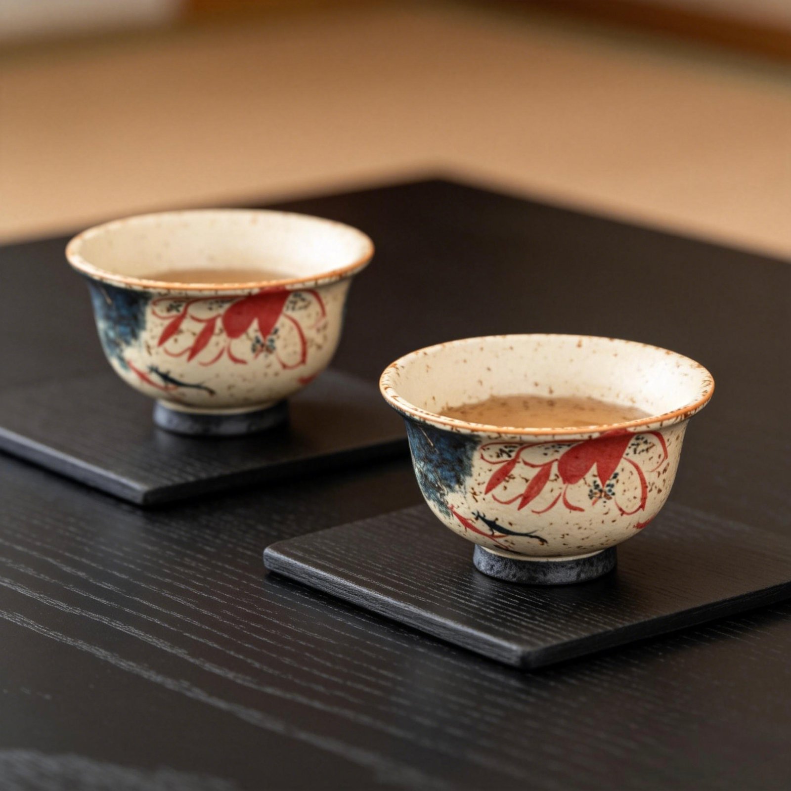 Koi Fish Handcrafted Ceramic Tea Cup Gift Set4