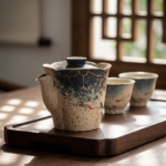 Koi Fish Handcrafted Ceramic Tea Pot Gift Set3