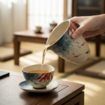 Koi Fish Wide Mouth Ceramic Kungfu Tea Fair Cup3