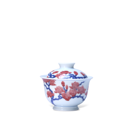 Magnolia Blossom Blue and White Gaiwan_Main01