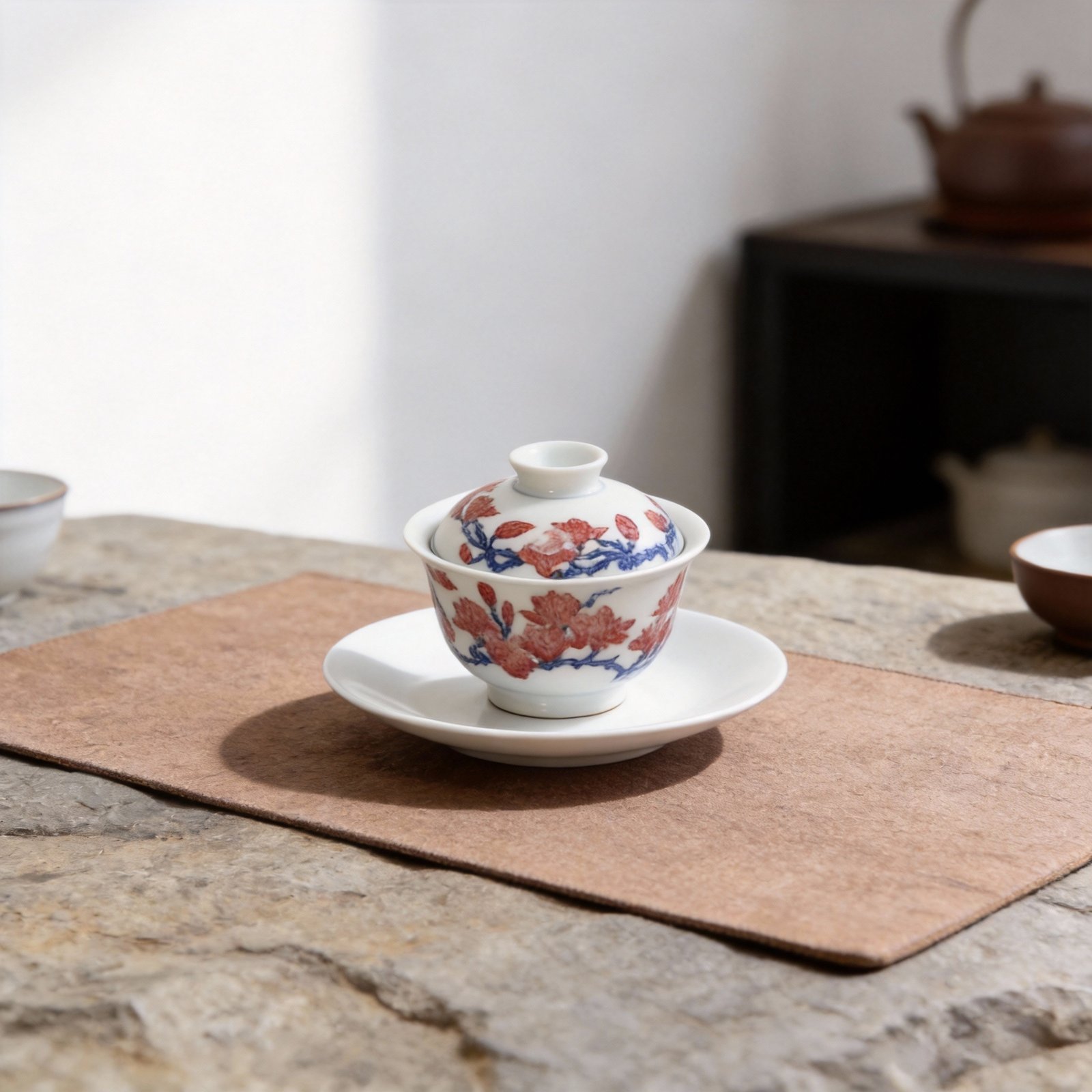 Magnolia Blossom Blue and White Gaiwan_Ring07