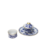 Pine Blue and White Porcelain Gilded Gaiwan_Ring05