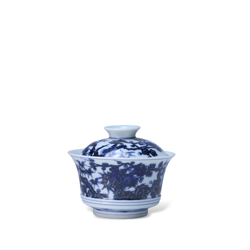 Pine Pattern Blue and White Gaiwan_Main01