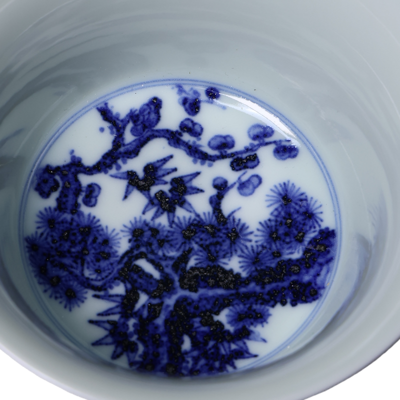 Pine Pattern Blue and White Gaiwan_Main03
