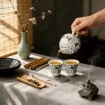 Poetry Blue and White Porcelain Kung Fu Tea Set6