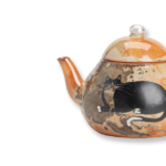 Shino Lucky Cat Small Pear-Shaped Tea Pot2