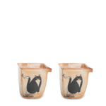 Shino Lucky Cat Square Handheld Fair Cup1