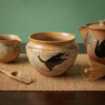 Shino Lucky Ceramic Cat Tea Container4