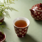 Vintage Red Ceramic Kung Fu Tea Cup 4