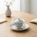 lily flowers gaiwan tea set_Ring03