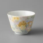 Ceramic Host Cup Floral Relief No. 3 for Tea Serving