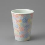 Ceramic Tumbler Floral Relief No. 2 for Tea and Coffee