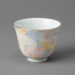 Ceramic Tea Cup Floral Relief No. 1 for Gongfu Tea