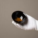 Ceramic Tea Cup Jizhou Kiln Ginkgo Douli