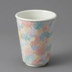 Ceramic Tumbler Floral Relief No. 2 for Tea and Coffee