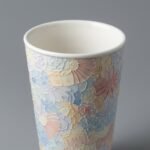 Ceramic Tumbler Floral Relief No. 3 for Tea and Coffee