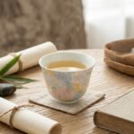 Ceramic Tea Cup Floral Relief No. 1 for Gongfu Tea