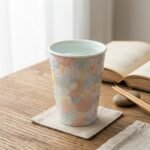 Ceramic Tumbler Floral Relief No. 2 for Tea and Coffee