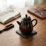 Ceramic Teapot Floral Motif Jizhou Kiln for Gongfu Tea