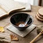 Ceramic Tea Cup Ginkgo Douli Jizhou Kiln for Gongfu Tea