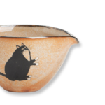 Shino Lucky Cat Short and Wide Fair Cup2