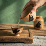 Shino Lucky Cat Short and Wide Fair Cup4