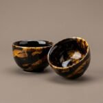 Jizhou Kiln Leopard Tea Cup Pair