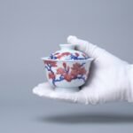 Magnolia Blossom Blue and White Gaiwan