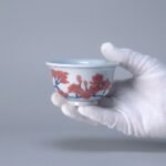 Magnolia Blossom Blue and White Tea Cup Set