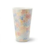 Ceramic Tumbler Floral Relief Large for Tea and Coffee