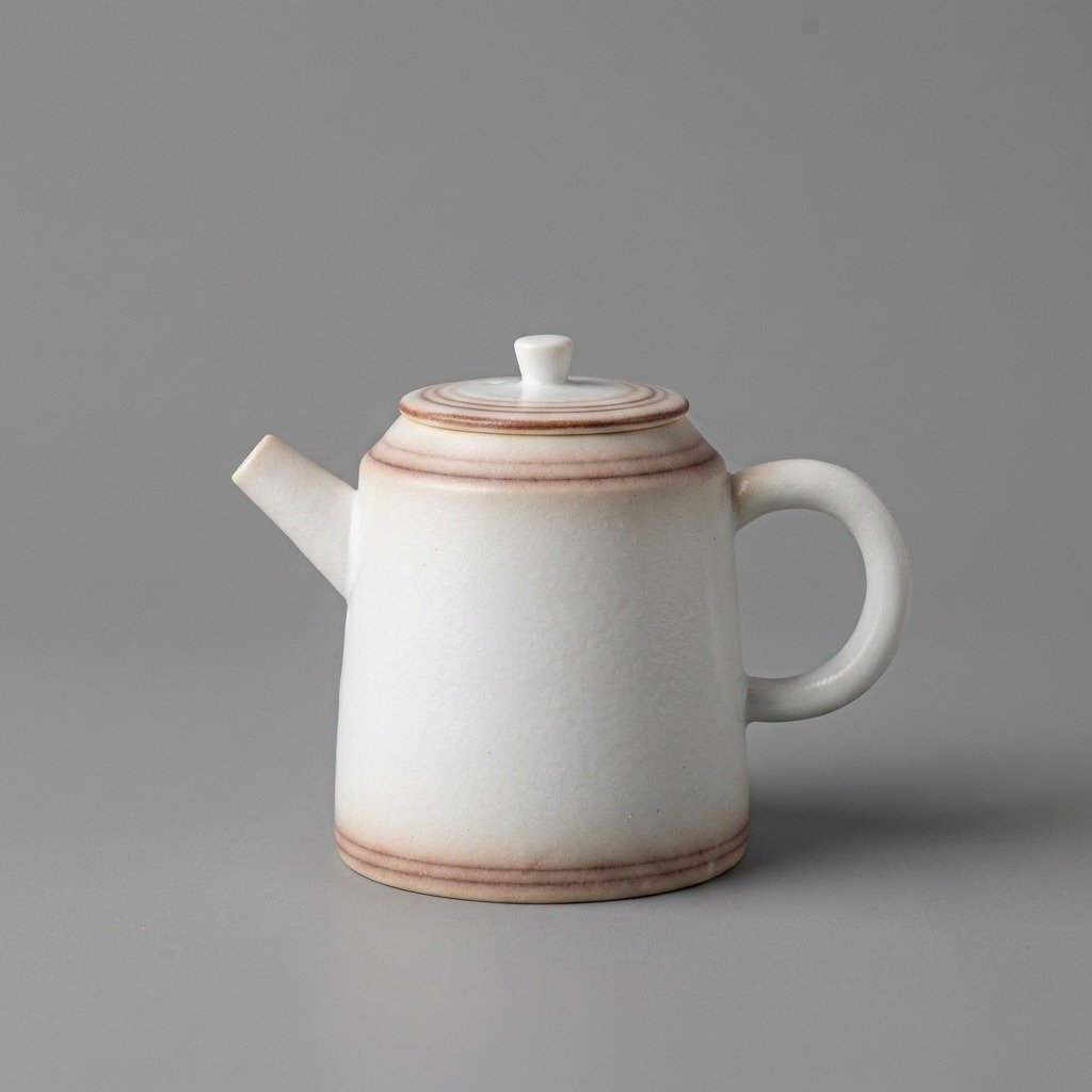 Ceramic Teapot Small White Er Kang for Tea