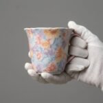 Ceramic Mug Floral Relief for Tea and Coffee
