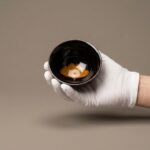 Ceramic Tea Cup Ginkgo Douli Jizhou Kiln for Gongfu Tea