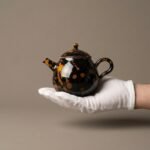 Ceramic Teapot Amber Speckled Jizhou Kiln for Gongfu Tea