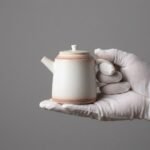 Ceramic Teapot Small White Er Kang for Tea